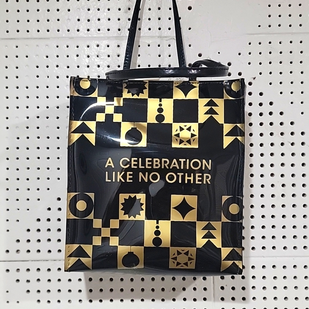 Bloomingdale's Celebration Tote 150th Anniversary Exclusive Black Gold